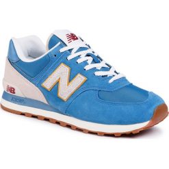 Sneakersy NEW BALANCE - ML574SCA Niebieski. Niebieskie sneakersy męskie New Balance, bez zapięcia. W wyprzedaży za 279,00 zł.