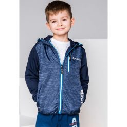 Bluzy chłopięce: BLUZA DZIECIĘCA Z KAPTUREM ROZPINANA KB008 – GRANATOWA