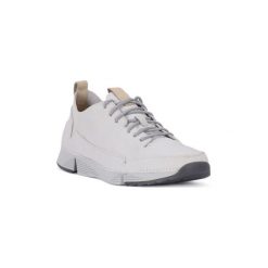 Buty Clarks TRI SPARK GREY. Białe trampki męskie marki Clarks, bez wzorów, bez zapięcia. Za 687,73 zł.