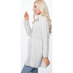 Sweter zapinany na guziki ciepły szary MISC005. Szare kardigany damskie Fasardi. Za 149,00 zł.