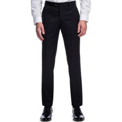 Spodnie LEONARDO GDCS900281. Czarne spodnie męskie Giacomo Conti, m, bez wzorów, z poliesteru, eleganckie. Za 299,00 zł.