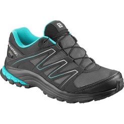 Buty sportowe "Sollia GTX" w kolorze szarym. Szare buty sportowe damskie Salomon, bez wzorów, z materiału, sportowe, wspinaczkowe, gore-tex. W wyprzedaży za 329,95 zł.