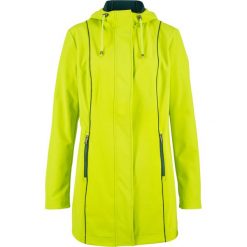 Parka softshell z kontrastowymi szwami bonprix zieleń łąki. Zielone parki damskie marki bonprix, z softshellu. Za 239,99 zł.