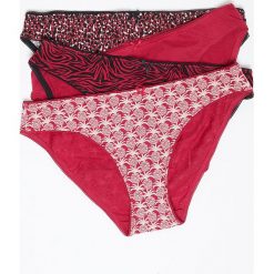 Etam - Figi Jenny (4-pack). Czerwone majtki damskie Etam, s, z bawełny. W wyprzedaży za 49,90 zł.