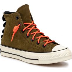 Trampki CONVERSE - Chuck 70 Sp Hi Sur 165998C Surplus Olive/Blac. Zielone półbuty męskie Converse, bez wzorów, ze skóry, bez zapięcia. W wyprzedaży za 349,00 zł.