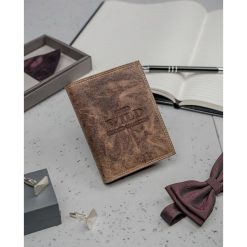 Ekskluzywny skórzany męski portfel skóra naturalna. Portfele męskie ALWAYS WILD, bez wzorów, ze skóry. Za 49,90 zł.