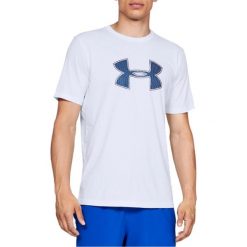Under Armour Big Logo SS Tee 1329583-100. Białe t-shirty męskie Under Armour, xl, bez wzorów, bez kołnierzyka. W wyprzedaży za 89,99 zł.