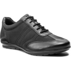 Półbuty GEOX - U Symbol B U74A5B 01143 C9999 Black. Czarne półbuty męskie Geox, na co dzień, bez wzorów, ze skóry ekologicznej, eleganckie, bez zapięcia. W wyprzedaży za 349,00 zł.