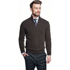 Sweter nagore troyer brąz. Czarne swetry męskie Recman, m, bez wzorów, bez kołnierzyka, bez kaptura. Za 249,00 zł.