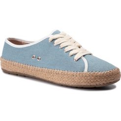 Espadryle EMU AUSTRALIA - Agonis W11411 Light Denim. Niebieskie espadryle damskie EMU Australia, bez wzorów, z tworzywa sztucznego, bez obcasa, na płaskiej podeszwie. W wyprzedaży za 209,00 zł.