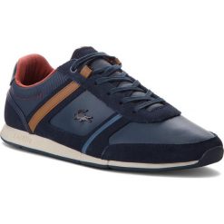 Sneakersy LACOSTE - Menerva 318 1 Cam 7-36CAM00522Q8 Nvy/Brw. Niebieskie sneakersy męskie marki Lacoste, na co dzień, bez wzorów, ze skóry, bez zapięcia. W wyprzedaży za 369,00 zł.