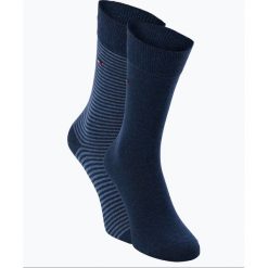 Tommy Hilfiger - Skarpety męskie pakowane po 2 szt., niebieski. Czarne skarpetki męskie marki TOMMY HILFIGER, z bawełny. Za 59,95 zł.