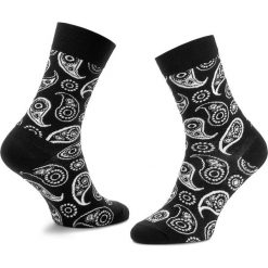 Skarpety Wysokie Unisex HAPPY SOCKS - PAI01-9000 Czarny. Czarne skarpetki męskie Happy Socks, z bawełny. Za 34,90 zł.