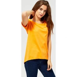 Bluzka basic. Pomarańczowe bluzki damskie Moodo, xs. Za 7,99 zł.