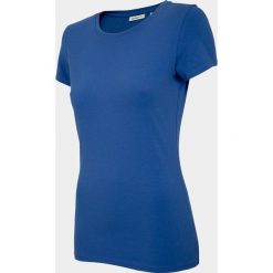 T-shirt damski TSD600 - kobalt - Outhorn. Pomarańczowe koszulki damskie Outhorn, na imprezę, bez wzorów, bez kołnierzyka, bez rękawów. Za 29,99 zł.