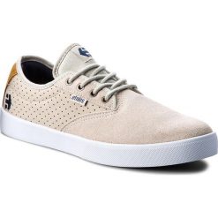 Tenisówki ETNIES - Jameson Sl 4101000458 White 100. Brązowe półbuty męskie marki Etnies, na co dzień, bez wzorów, ze skóry, bez zapięcia. W wyprzedaży za 229,00 zł.