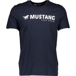 Koszulka "Alex" w kolorze granatowym. Niebieskie koszulki męskie Mustang Men, xxl, z nadrukiem, z bawełny, z okrągłym kołnierzem, bez rękawów. W wyprzedaży za 43,95 zł.