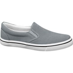 Tenisówki męskie Vty popielate. Szare trampki męskie marki Vty, bez wzorów, z materiału, sportowe, bez zapięcia. Za 59,90 zł.
