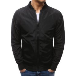 Kurtki męskie: Kurtka męska bomber jacket czarna (tx2172)