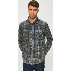Tom Tailor Denim - Koszula. Zielone koszule męskie marki TOM TAILOR DENIM, s, w kratkę, z bawełny, klasyczne, z klasycznym kołnierzykiem, z długim rękawem. W wyprzedaży za 159,90 zł.