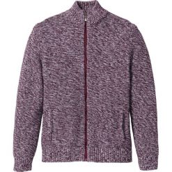 Sweter rozpinany Regular Fit bonprix czerwony klonowy melanż. Czerwone kardigany damskie bonprix, s, melanż. Za 89,99 zł.