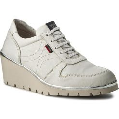 Creepersy damskie: Półbuty CALLAGHAN - Maverick Lux 10309 Bianco/Plata