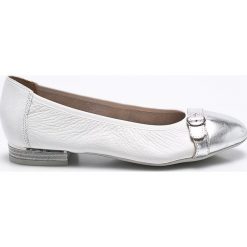 Caprice - Baleriny. Szare baleriny damskie marki Caprice, ze skóry. W wyprzedaży za 249,90 zł.
