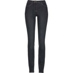 Dżinsy ze stretchem i ozdobnymi szwami bonprix szary denim. Szare jeansy damskie bonprix. Za 79,99 zł.