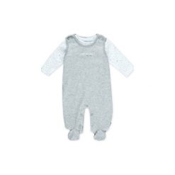 Feetje Śpioszki little star grey - szary - Gr.50. Szare śpiochy niemowlęce Feetje, bez wzorów, z elastanu, retro. Za 99,00 zł.