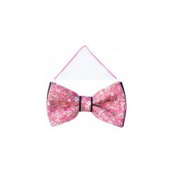 Jasnoróżowa mucha w kwiaty A325. Muszki męskie Adam Collection - Krawaty i dodatki, na co dzień, w kwiaty, z bawełny, eleganckie. Za 49,50 zł.