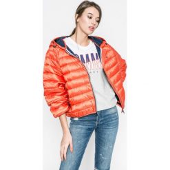 Tommy Jeans - Kurtka. Szare kurtki damskie jeansowe Tommy Jeans, l, z kapturem. W wyprzedaży za 499,90 zł.
