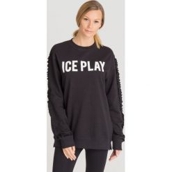 BLUZA ICE PLAY. Czarne bluzy damskie s, z nadrukiem, z bawełny. Za 290,00 zł.