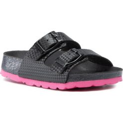 Klapki SUPERFIT - 1-000119-0200 M Schwarz. Czarne sandały dziewczęce Superfit, ze skóry ekologicznej, bez zapięcia. Za 159,00 zł.