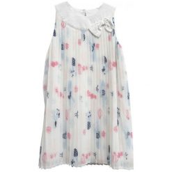 Topo Sukienka Dziewczęca Plisowana 116 Biała. Białe sukienki dziewczęce letnie marki Topo, z nadrukiem, eleganckie. Za 114,00 zł.