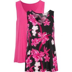Cellbes Top bez rękawów z dekoltem w serek 2 Pack czerwonoróżowy czarny we wzory female czerwony/różowy/czarny 38/40. Różowe bluzki damskie Cellbes, bez wzorów, z materiału, z dekoltem w serek. W wyprzedaży za 69,00 zł.