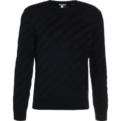 Club Monaco DIAGONAL HERRINGBONE CREW Sweter black/navy. Czarne swetry klasyczne męskie marki Club Monaco, xl, z wełny. W wyprzedaży za 573,30 zł.