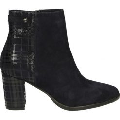 Botki - 973KR NAB VIO. Czarne botki damskie marki Venezia, ze skóry. Za 289,00 zł.