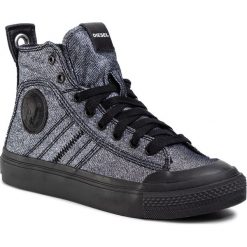 Sneakersy DIESEL - S-Astico Mid Lace W Y01932 P3007 H7808 Silver Black. Szare półbuty damskie Diesel, z tworzywa sztucznego. Za 589,00 zł.