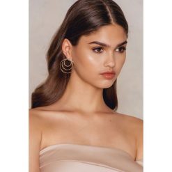 Kolczyki damskie: NA-KD Accessories Kolczyki koła – Gold