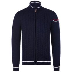 Sir Raymond Tailor Sweter Męski Recovery M Ciemnoniebieski. Czarne swetry klasyczne męskie marki Sir Raymond Tailor, m, z wełny. W wyprzedaży za 209,00 zł.