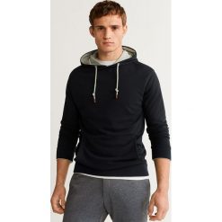 Mango Man - Bluza Bono5. Szare bluzy męskie Mango Man, s, bez wzorów, z bawełny, z kapturem, bez rękawów, z kapturem. Za 99,90 zł.