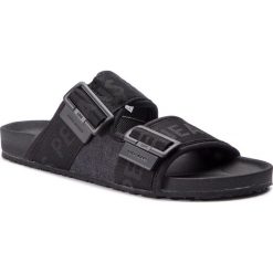 Klapki PEPE JEANS - Ultra Bio 2 Buckles Denim PMS90068 Black 999. Czarne klapki męskie Pepe Jeans, bez wzorów, z jeansu. Za 199,00 zł.