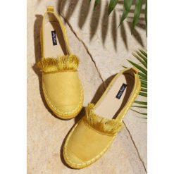 Żółte Espadryle To The Middle. Żółte espadryle damskie Renee, bez wzorów, bez obcasa, na płaskiej podeszwie. Za 59,99 zł.