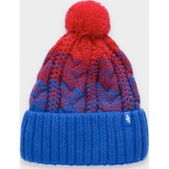 Czapka damska CAD013 - czerwony. Czerwone czapki damskie 4f, bez wzorów, z wełny. W wyprzedaży za 49,99 zł.