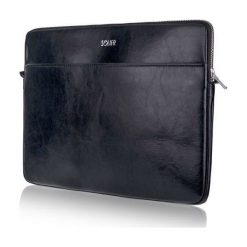Skórzany pokrowiec etui na laptopa 13 cali Solier SA24 Czarny - 13 cali \ Czarny. Czarne etui męskie Solier, z bawełny. Za 165,99 zł.