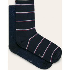 Tommy Hilfiger - Skarpetki (2-pack). Białe skarpetki damskie TOMMY HILFIGER, bez wzorów, z elastanu. Za 49,90 zł.