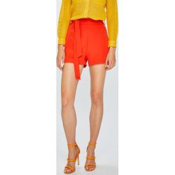 Answear - Szorty Stripes Vibes. Szare szorty damskie ANSWEAR, z elastanu, casualowe, z podwyższonym stanem. W wyprzedaży za 49,90 zł.