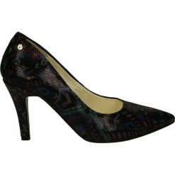 Czółenka - 02 NAB MULTI. Czarne buty ślubne damskie Venezia, ze skóry. Za 179,00 zł.