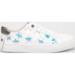 Big Star - Buty. Białe buty sportowe damskie BIG STAR, bez wzorów, ze skóry, sportowe. W wyprzedaży za 79,90 zł.
