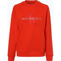 Calvin Klein Jeans - Damska bluza nierozpinana, pomarańczowy. Brązowe bluzy z nadrukiem damskie Calvin Klein Jeans, l, z jeansu. Za 439,95 zł.